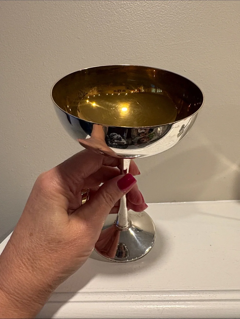 VTG Eales 1779 SilverPlate Champagne Coupes/Goblets Set of 2 - 6.25